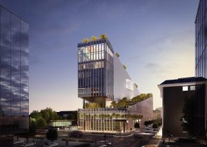Un render dell'edificio Vitae a Milano