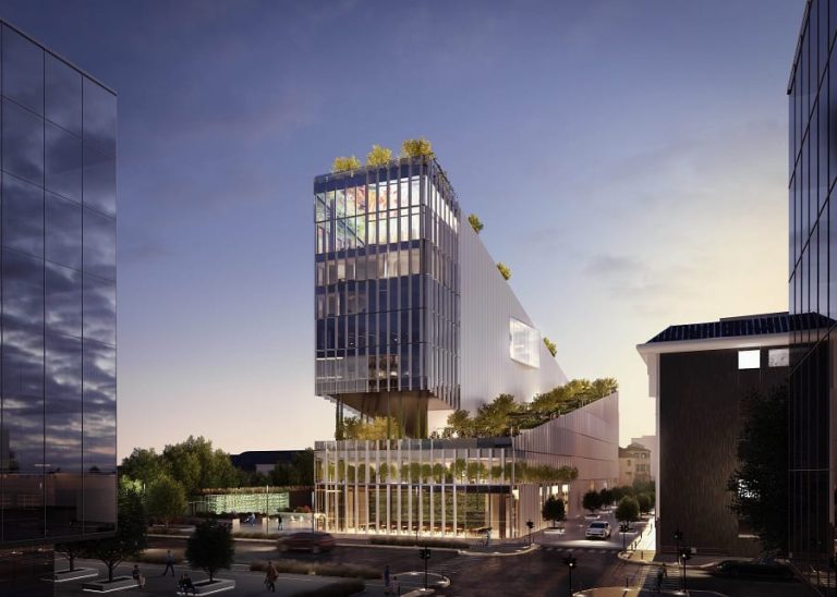 Un render dell'edificio Vitae a Milano