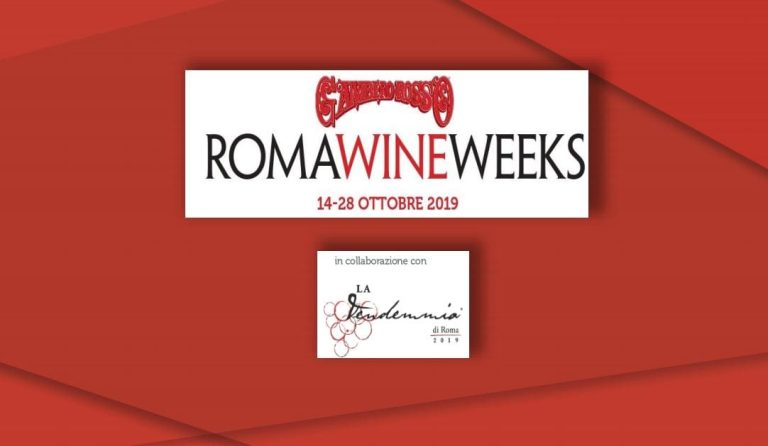 La locandina delle Roma Wine Weeks