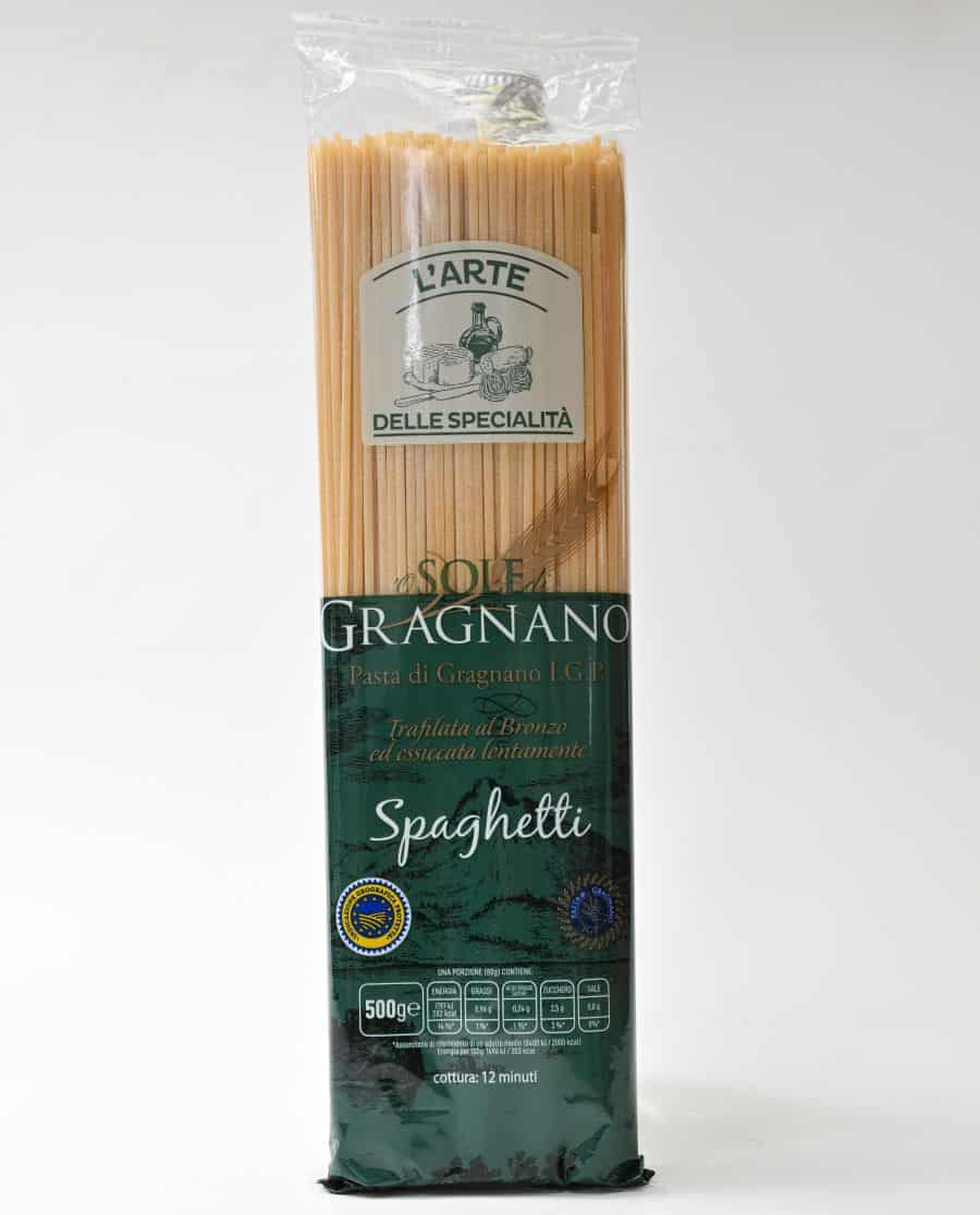 Arte della specialità spaghetti Gragnano