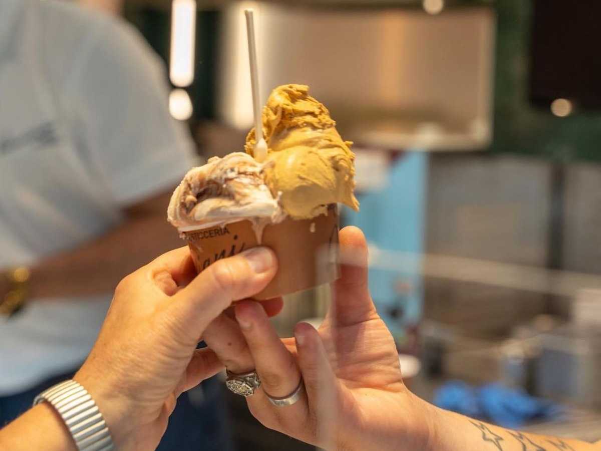 Coppetta gelato di Gelateria Badiani a Firenze