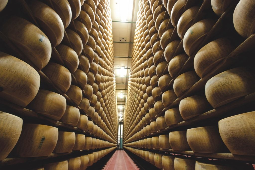 parmigiano reggiano - cantina di stagionatura