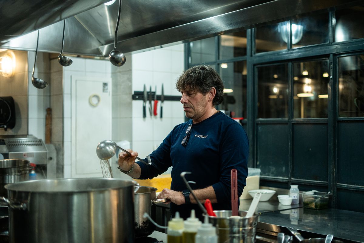 Cesare Battisti del ristorante Ratana? ospite di Pastificio. Foto di Jacopo Urbani