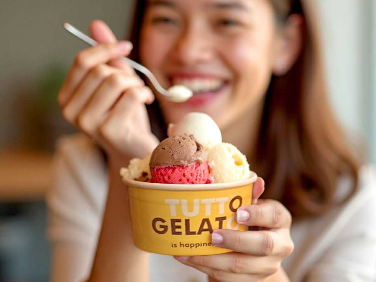 Coppetta gelato di Tutto Gelato a San Giorgio a Cremano