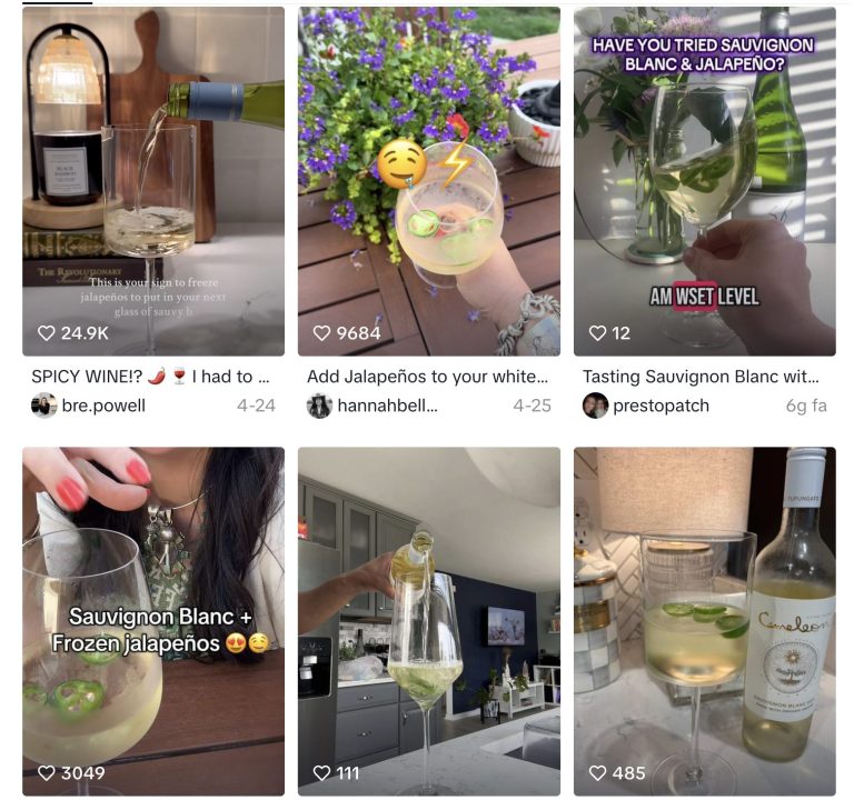 TikTok Sauvignon Blanc Jalapenos