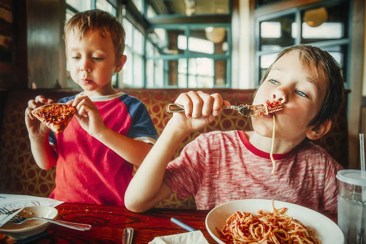 Bambini al ristorante