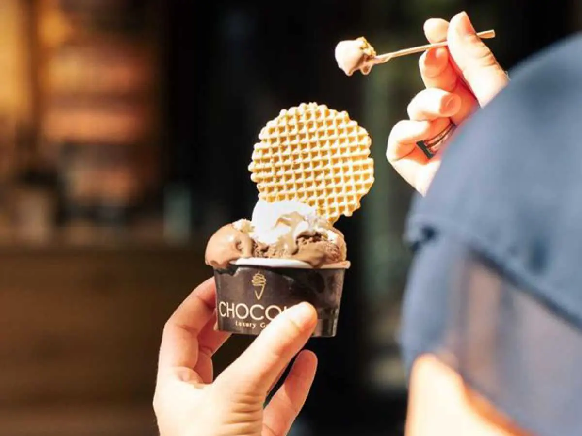 Coppetta gelato della gelateria Chocolat di Mestre