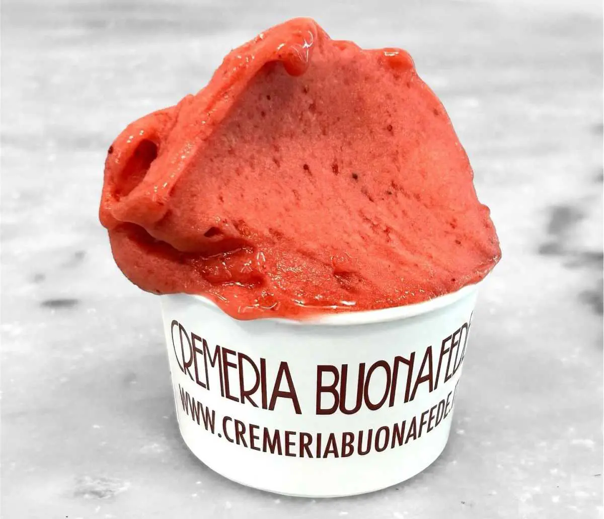 Coppetta gelato di Cremeria Buonafede a Genova