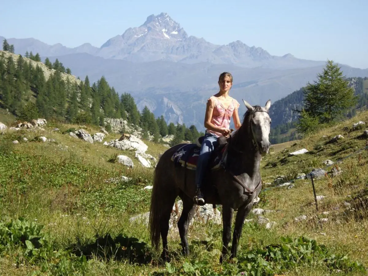 Roberta Colombero a cavallo