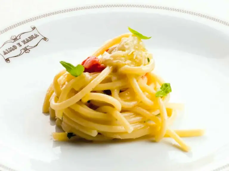 Spaghetti con cipollotto del Luogo di Aimo e Nadia