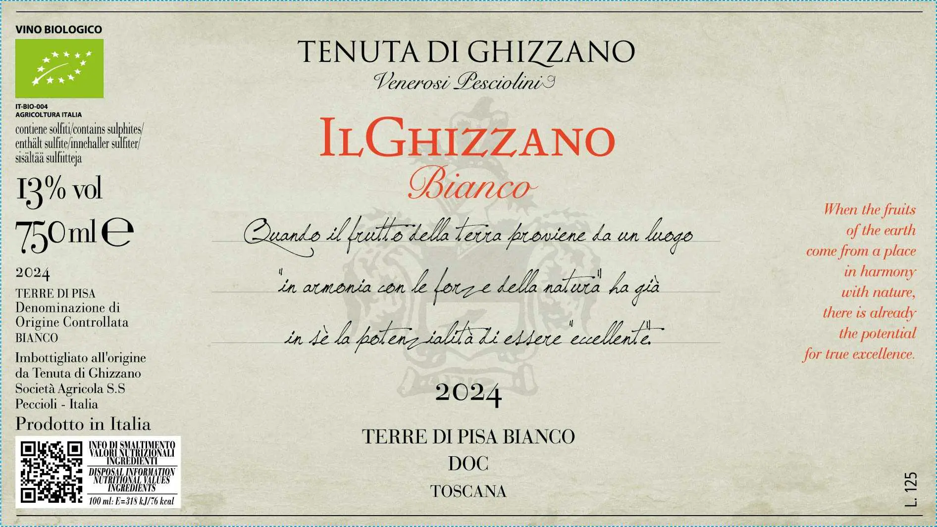 Il Ghizzano Bianco 2024