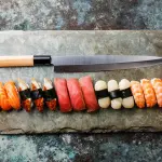 coltello prodotoo a sakai nigiri sushi