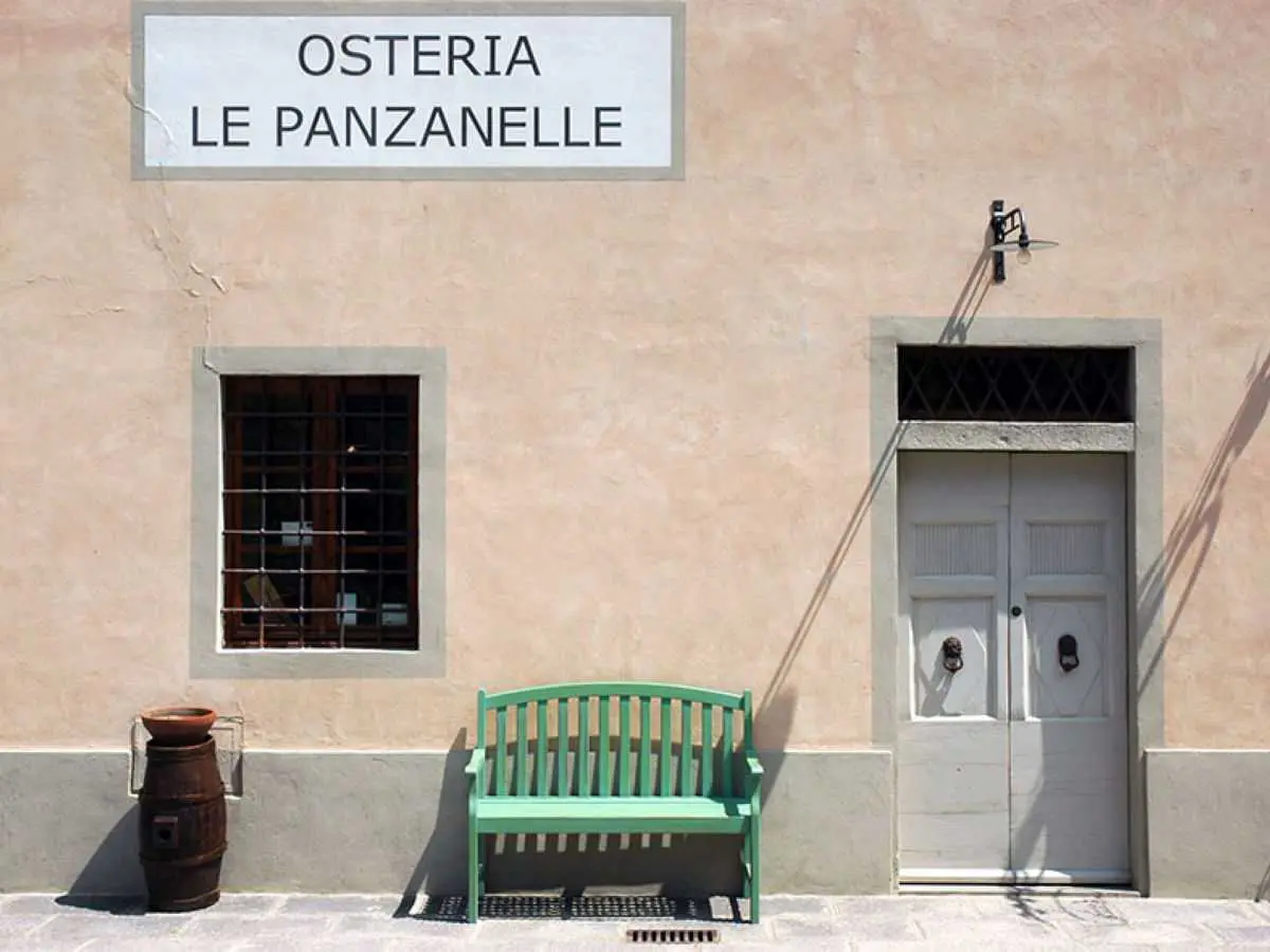 Facciata dell'Osteria Le Panzanelle