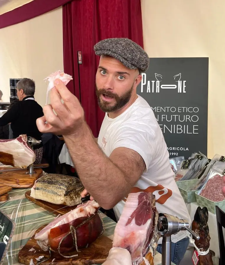 Luca Patrone in un evento