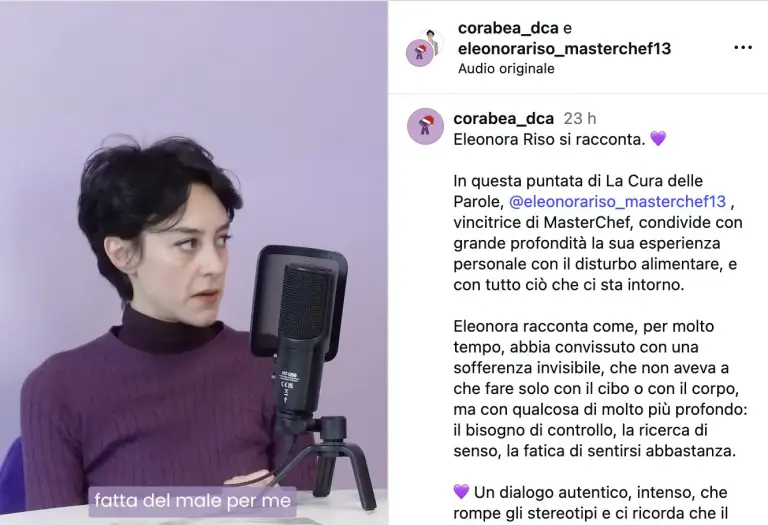 Eleonora Riso ospite al podcast di Corebea
