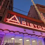 SANREMO, ITALY - DECEMBER 21, 2024 - Ariston theater is setting up for 2025 season, hosting the famous song competition Festival of Sanremo award