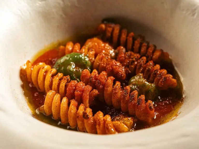 Fusilli arrosto ai quattro pomodori di Due Camini a Borgo Egnazia