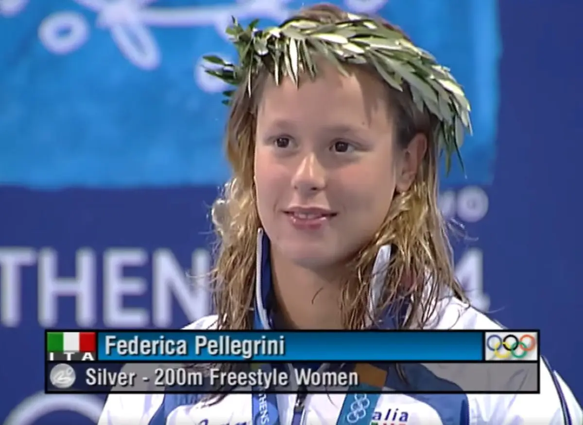 Federica Pellegrini alle Olimpiadi 2004