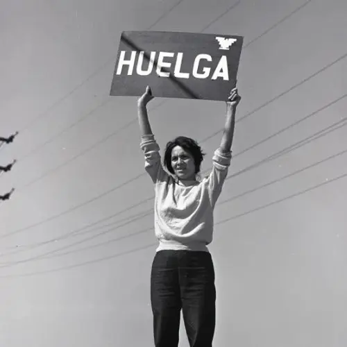 dolores huerta cartello "sciopero" 1965