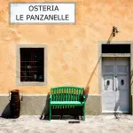 Facciata dell'Osteria Le Panzanelle a Radda in Chianti