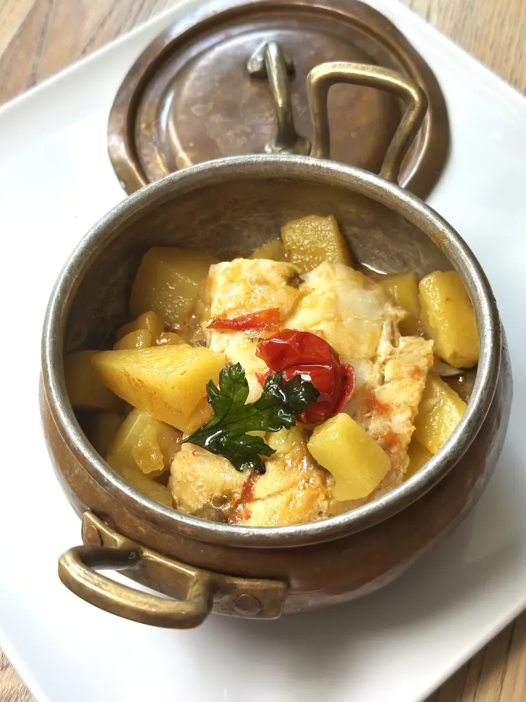 Stoccafisso e patate in tegamino