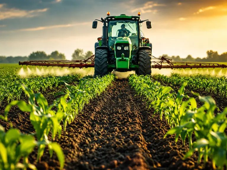 Agricoltore europeo al lavoro durante la crisi del caro fertilizzanti e le nuove misure di sostegno dell’Unione Europea