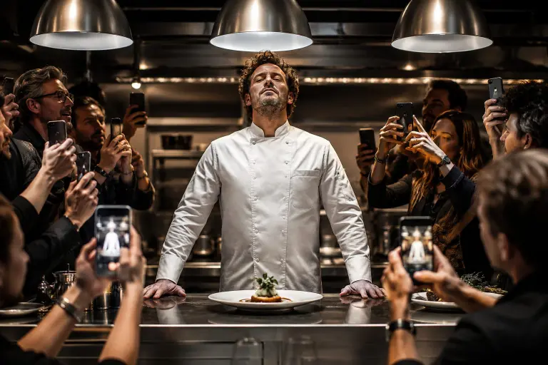 Copertina del libro Contro i cuochi di Nicola Perullo contro il culto degli chef-star nella gastronomia contemporanea