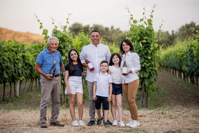 La famiglia Fezzigna dell'azienda omonima calabrese