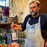 Interno di Alberto Ritrovo a Eboli, osteria campana nota per vini artigianali e cucina di territorio