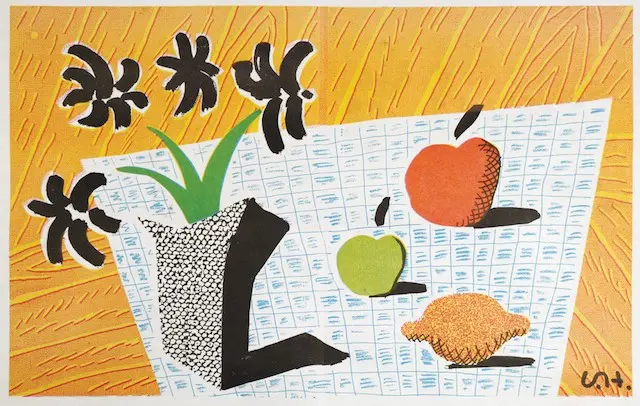 two apples, david hockney