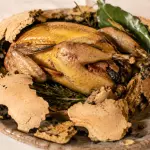Faraona alla creta servita alla Locanda del Falco nel Piacentino