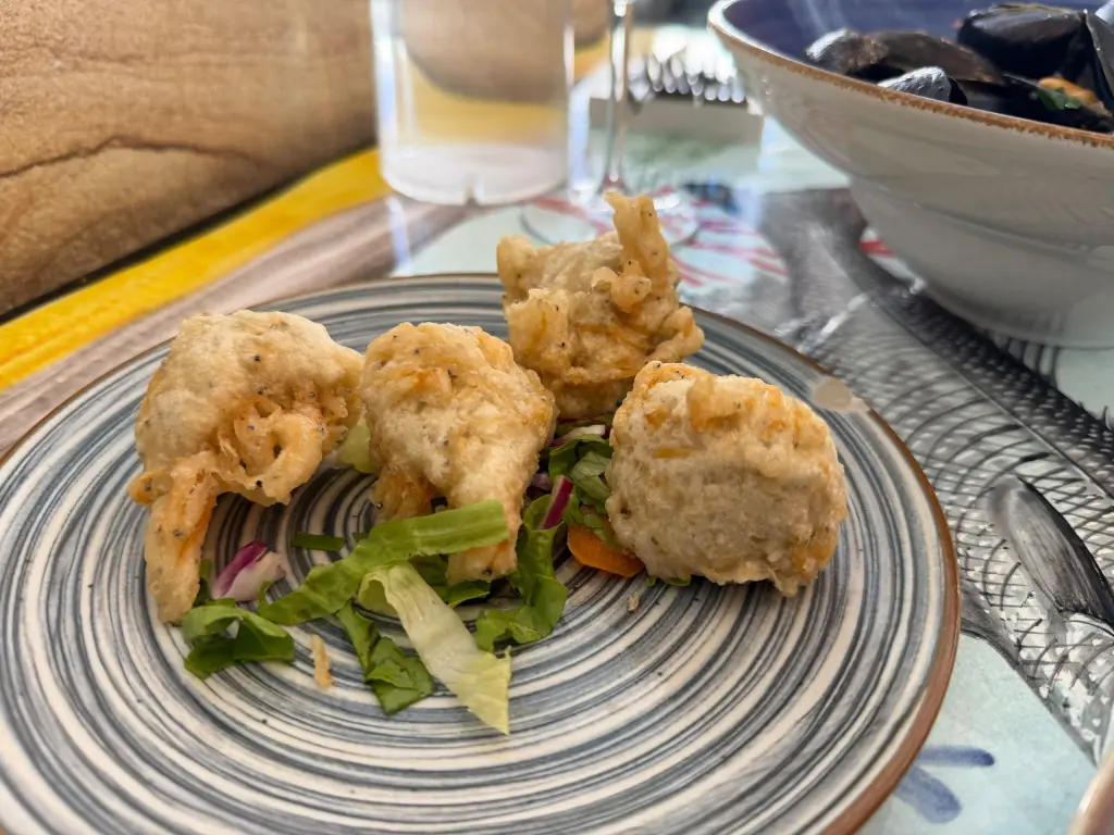 Foto Sonia Ricci/Gambero Rosso frittelle di neonata al ristorante di lavitola