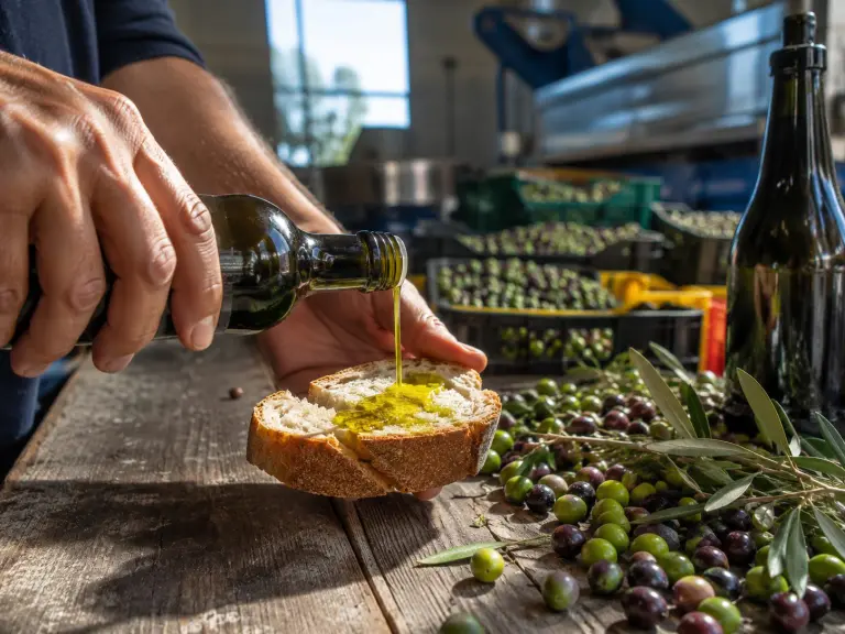 bruschetta con olio siciliano