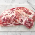 Scamerita di maiale cotta alla brace secondo la tradizione toscana