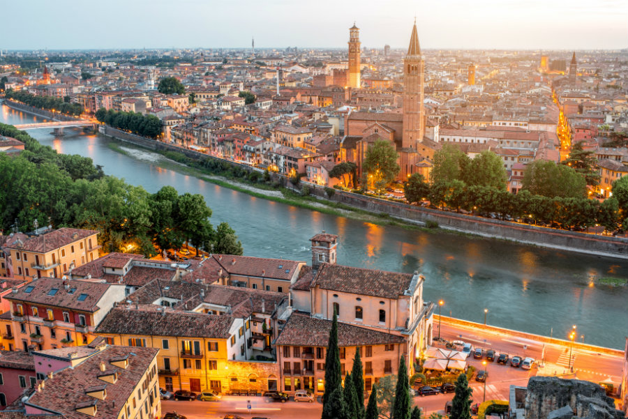 Verona vista dall'alto