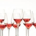 calici di vino rosato