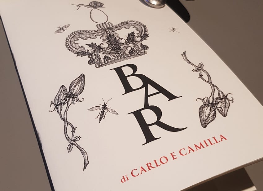 Il menu del Bar di Carlo e Camilla