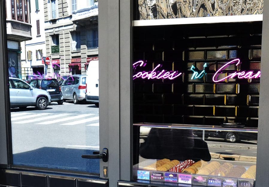 La finestra di Cookies 'n' Cream a Milano