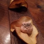 mela disidratata con foie gras