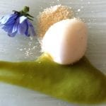 uovo di quaglia_crema asparagi_crumble di parmigiano