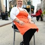 Lidia in front of Flat iron Building-Eataly