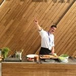 02 cooking show Chef Toma Bevi preparer i piatti della regione slovena dellIstria e del Carso