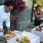 Residence Blumental- Lo chef Antonio Labriola assieme a Lorella Pellissier 2