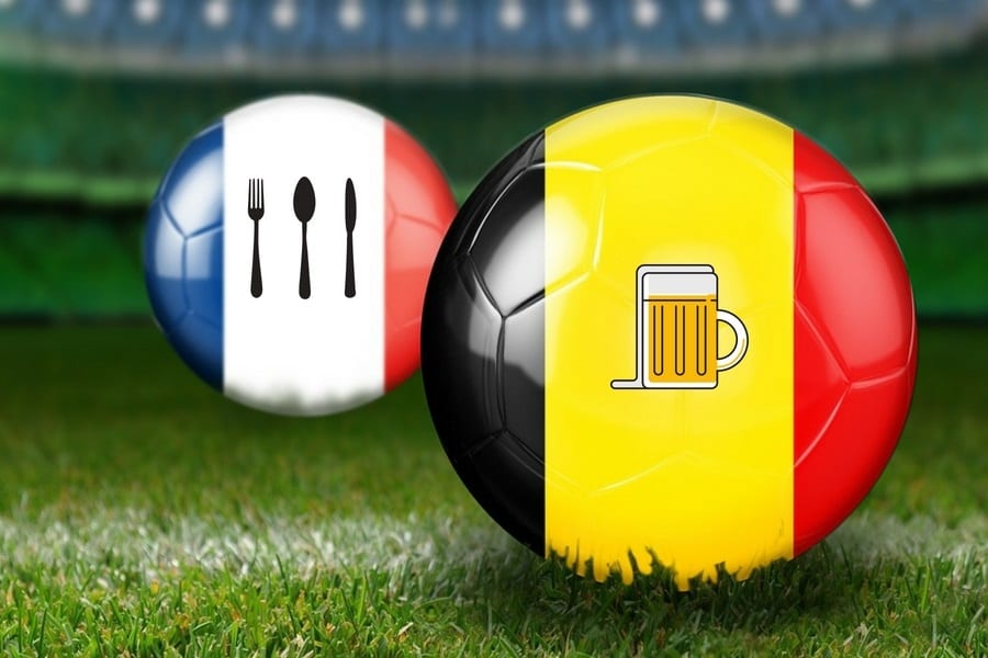 Mondiali a tavola. Semifinali: Francia – Belgio. 4 piatti francesi abbinati alle birre belghe