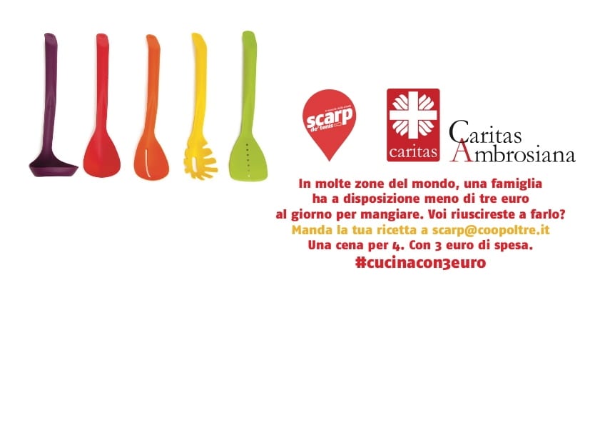 Cucina con 3 euro. Il gioco di Caritas Ambrosiana per incentivare la lotta allo spreco e riflettere sulla fame nel mondo