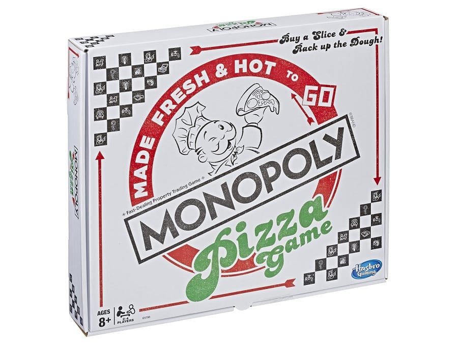 La scatola del Monopoly Pizza Game