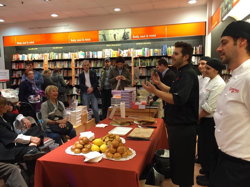 showcooking in libreria a Roma