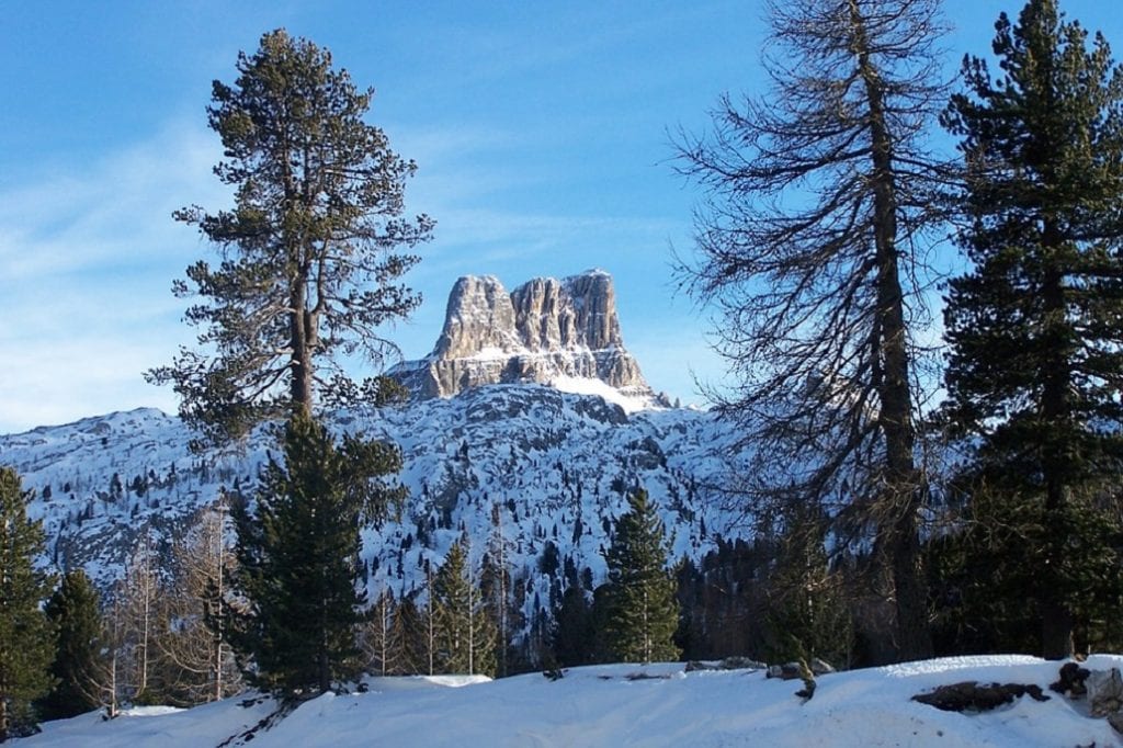 Vista panoramica delle Dolomite da Cortina D'Ampezzo